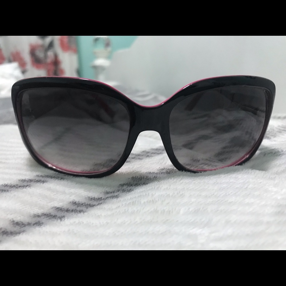 Pink and black sunglasses